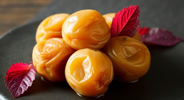 Shiso pickled plums：Umeboshi with beautiful aroma and color