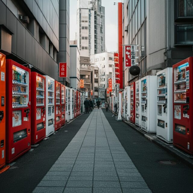 7. 自動販売機の多さと種類