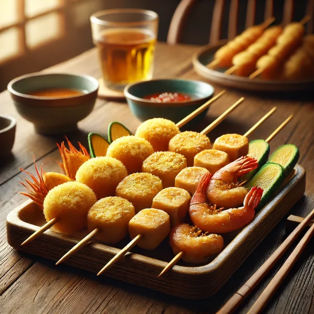 4. 揚げ物系スナック(串カツ、揚げかまぼこ)