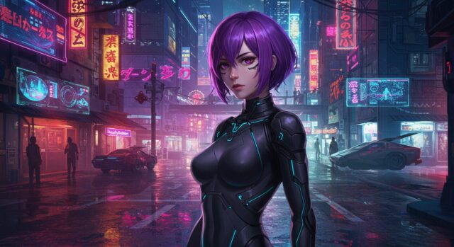 4. GHOST IN THE SHELL / 攻殻機動隊(1995年)
AIと人間の境界を問う、哲学的サイバーパンク