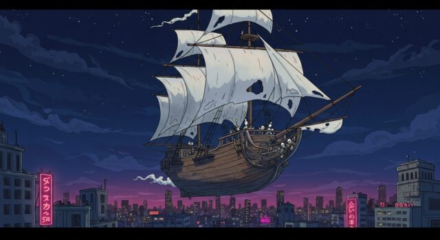🎬 5. 空飛ぶゆうれい船(1969年) – 日本SFアニメの傑作!
