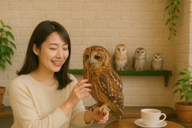 アキバフクロウ|都会のオアシス!フクロウと触れ合う癒しの時間