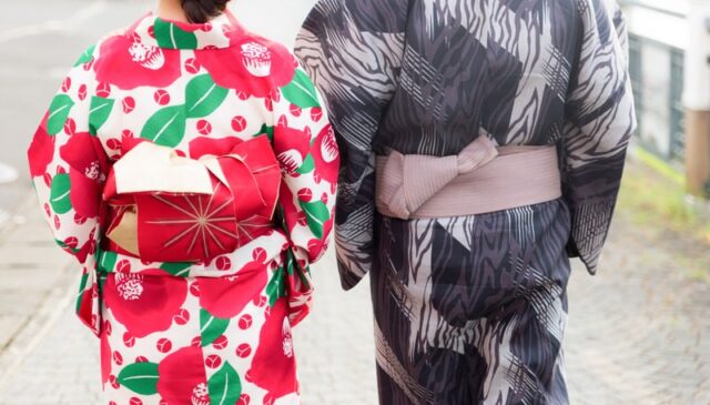 浴衣を着る