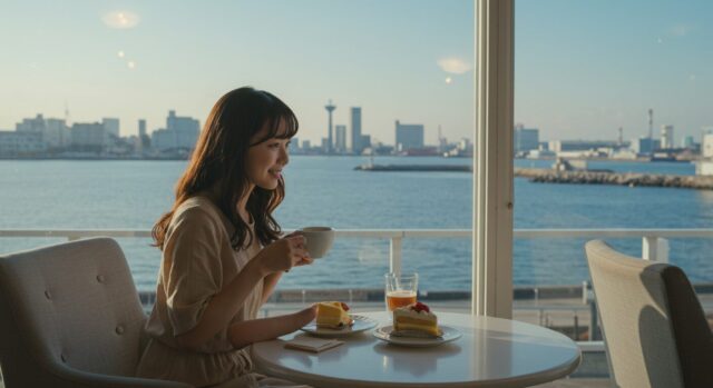 マザームーンカフェ天保山店:風と甘さに癒されるカフェ時間