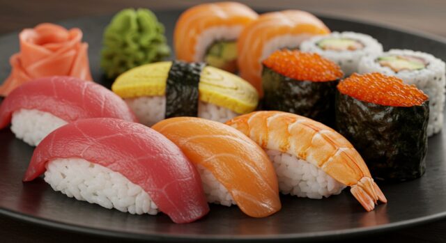 1. 🍣 お寿司(Sushi) – これを食べずに帰るのは人生の損!
