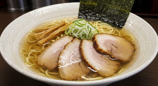 函館塩ラーメン – 透き通るスープの旨みが最高