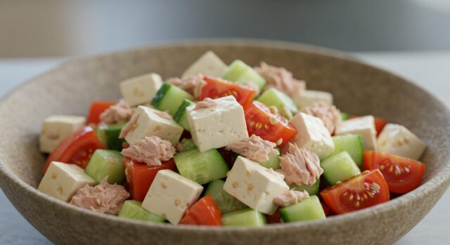 🥗 【昼に】豆腐とツナのサラダ──「ひと息つこう」のご褒美