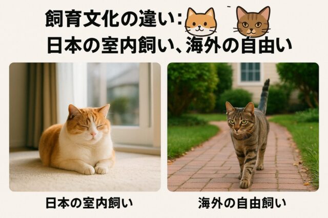 3. 飼育文化の違い:日本の室内飼い、海外の自由飼い