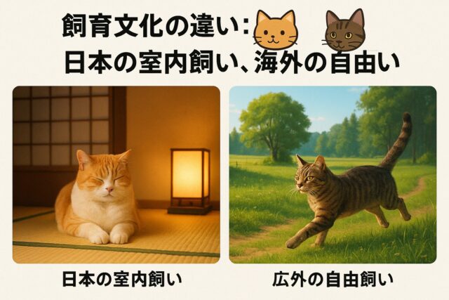 4. 歴史的背景の違い:日本猫は守り神、海外猫はネズミ捕り