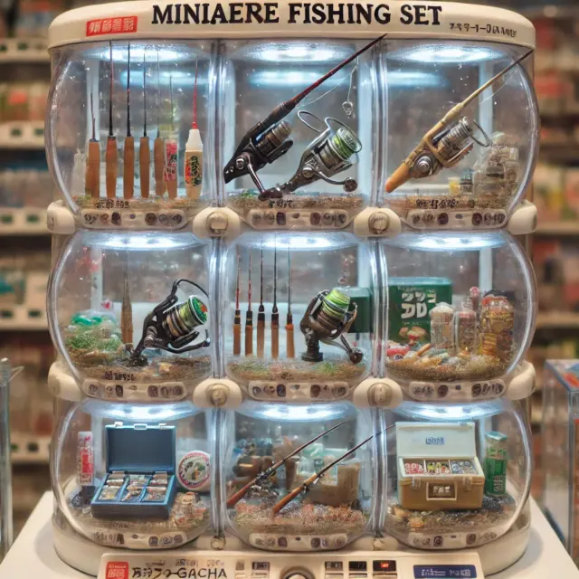 2. ミニ釣り具:本物さながらのミニチュア釣り道具