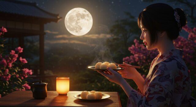 🐇くるぽの実体験:ベランダの小さな月見会🌕🏡