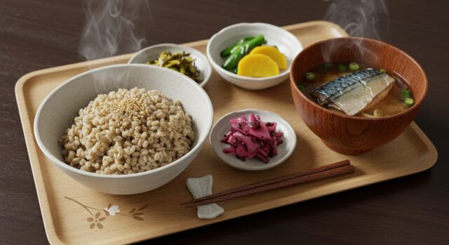 ② 監獄食体験:驚くほど美味しい「麦飯とサバ味噌」