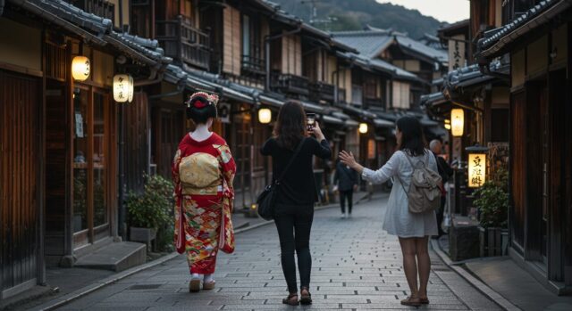 舞妓さんと出会った、あの夕暮れ