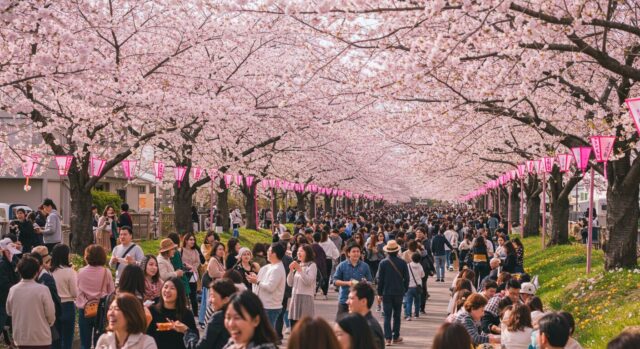 🌸桜の季節、日本中がピンク色に染まる!🌸