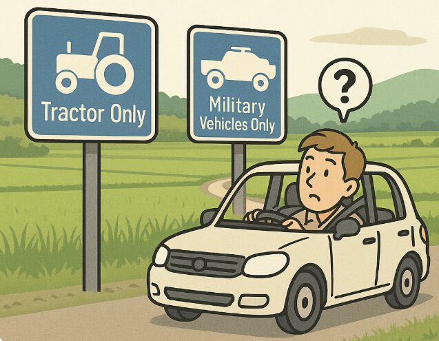 農耕車専用？自衛隊専用？知られざる標識たち