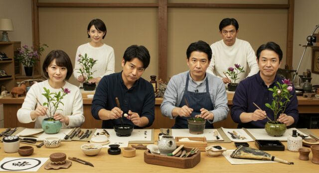 挑戦者は芸能人。但、その姿はまるで美術学生!