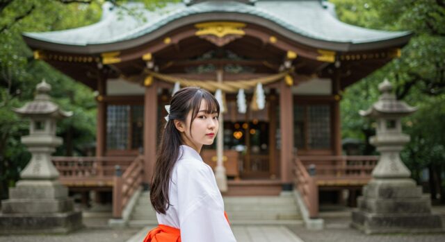 巫女体験 @ 大阪の神社
