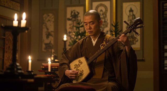 👣 琵琶法師とは──歴史を"歩く音のナレーター"