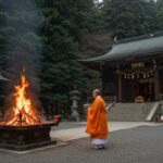 "Goma" พิธีกรรมไฟเพื่อชำระจิตใจใน Mt. Koya จังหวัด Wakayama