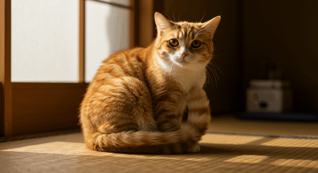 🐾 しっぽ巻き座り