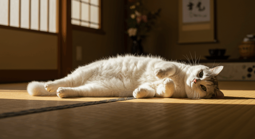 ~座り方でわかる、ねこのリラックス度~