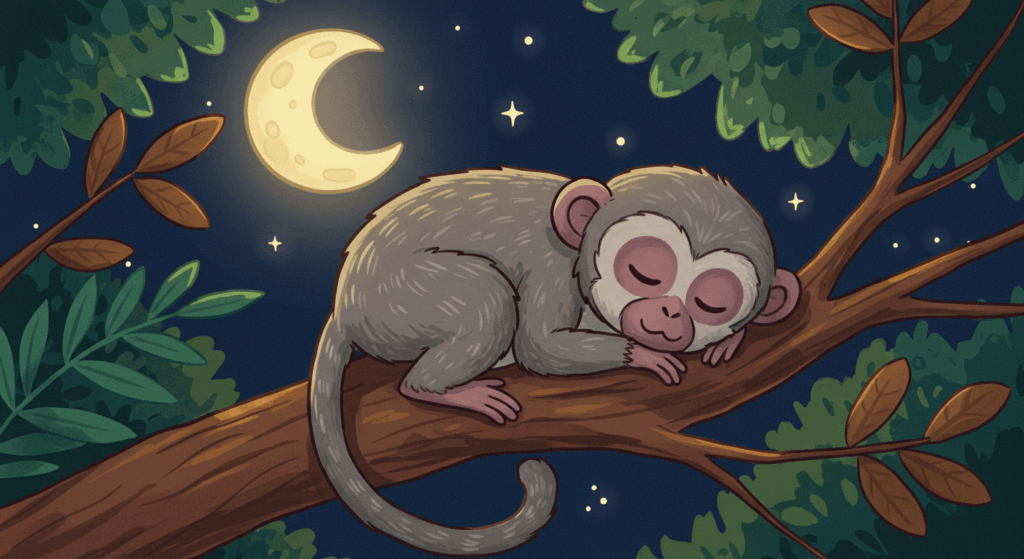 ７位　🐵 ヨザルさん　〜夜の森でひっそりと…スヤスヤ暮らしの名人にゃ～（17時間）
