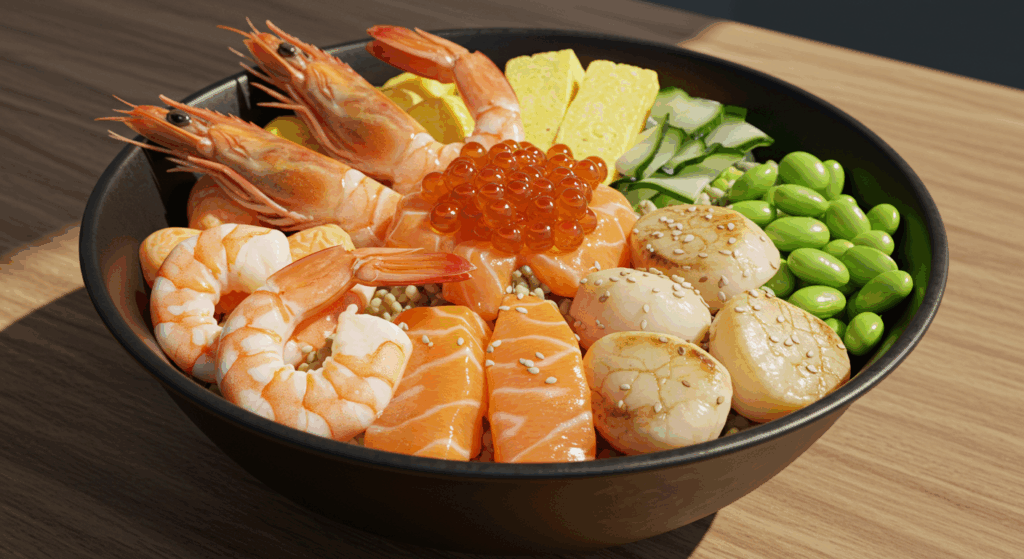 ２位：海鮮丼 🐟🦐
