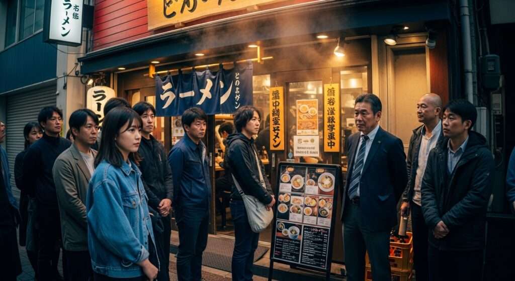 5. 日本人の謎の「並ぶ文化」、どんなに混んでいても必ず順番を守る🚶♂️🏙️