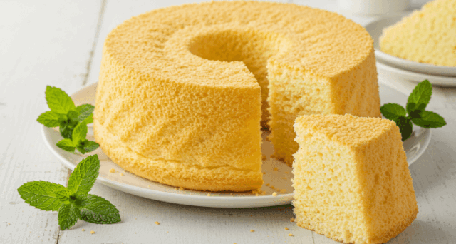 5. シフォンケーキ
ふわふわ&しっとり!軽い口当たりの絶品スイーツ