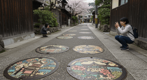 "Design Manhole" กำลังส่งเสียงพึมพำบนโซเชียลมีเดีย! การเดินทางผ่าน "ศิลปะบนท้องถนน" ที่สวยงาม