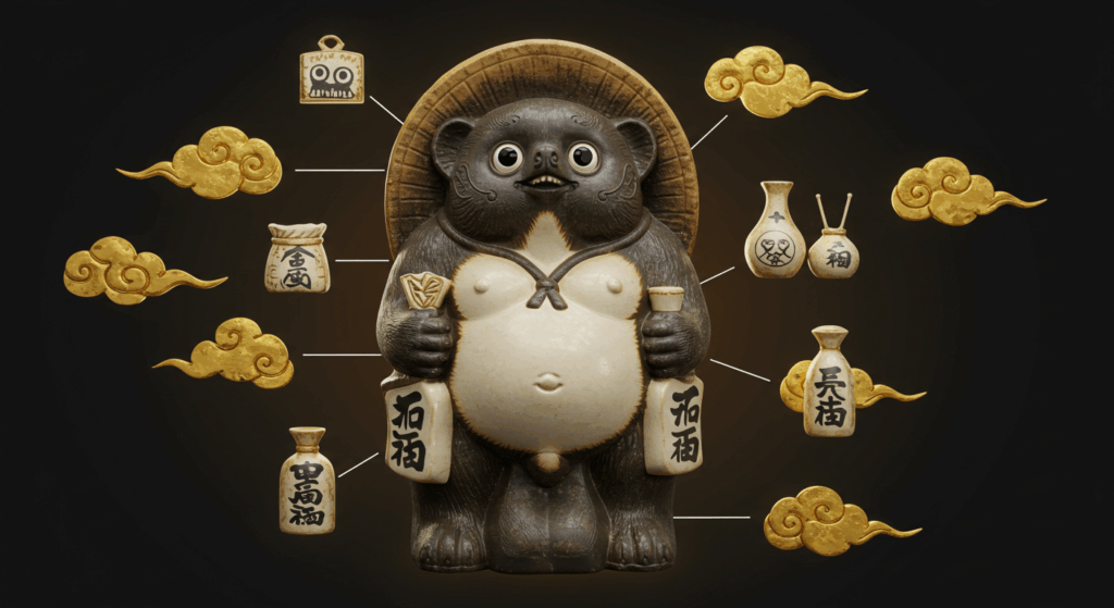 日本の不思議】かわいいだけじゃない！店先の“たぬきの置物”日本文化の