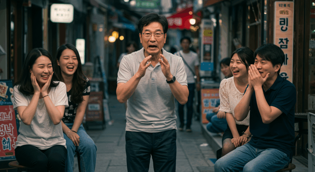 親父ギャグ 韓国語では「アジェゲグ(아재개그)」