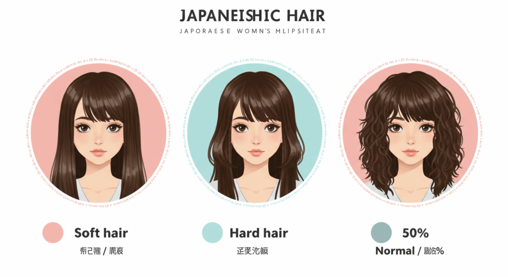日本人女性の髪質とヘアスタイルの関係