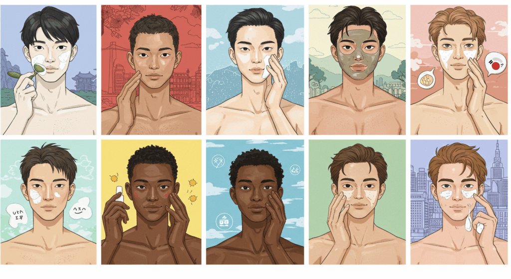 现在、为什么世界各地的男人都“调节皮肤”？