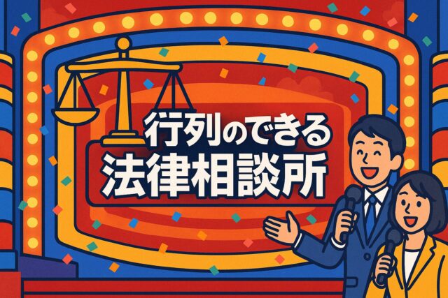 行列のできる法律相談所とは？「法律をエンタメ化する日本文化」